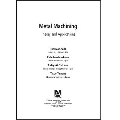 Ebook ماشینکاری فلزات (تئوری و کاربردها)