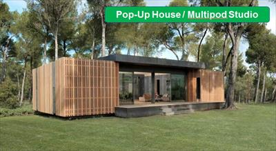 پاورپوینت آنالیز و تحلیل ویلا Pop-Up House / Multipod Studio