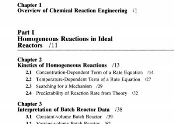 کتاب طراحی راکتور اشپیل (Chemical Reaction Engineering) به زبان انگلیسی